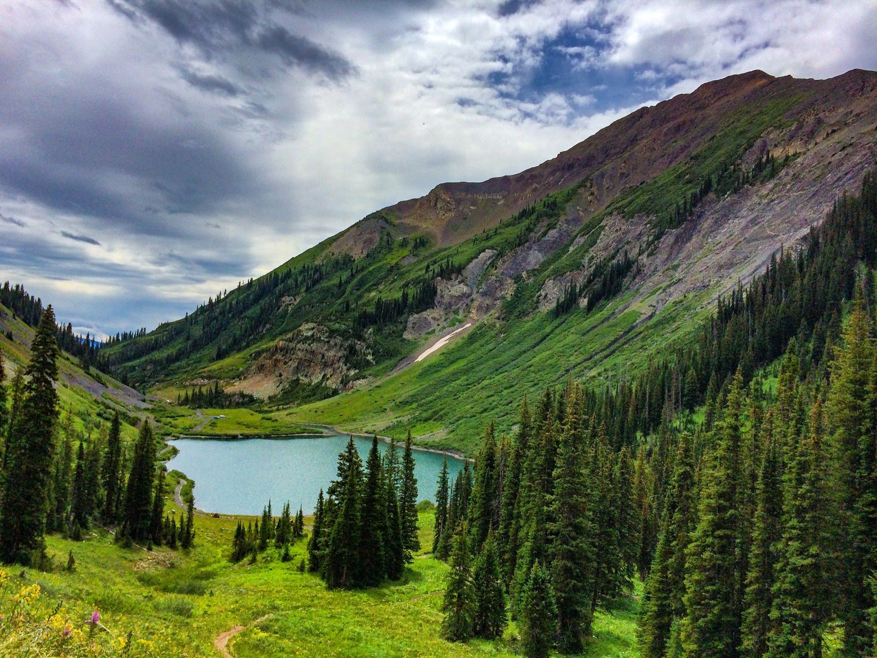 Emerald Lake below the Elk Mountains, Crested Butte, Colorado