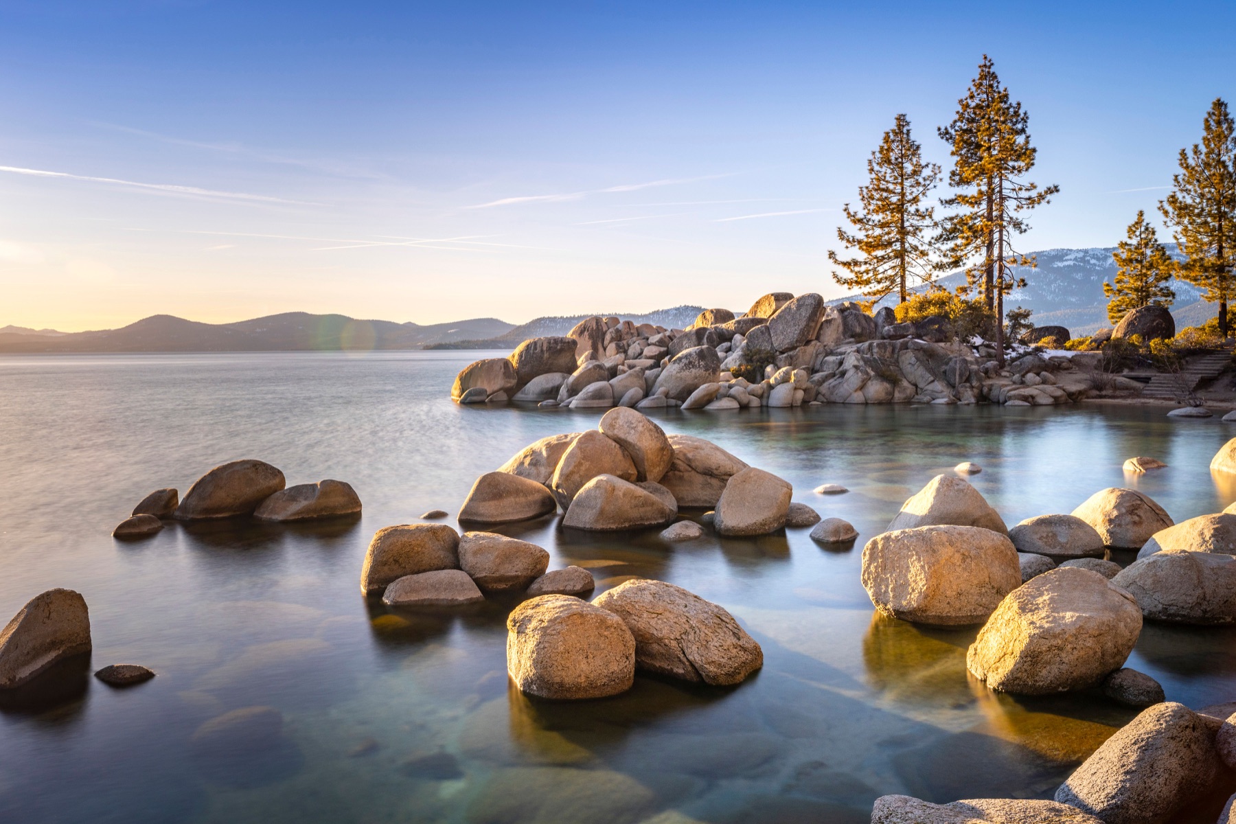 Sand Harbor granite on the east shore of Lake Tahoe, Nevada
