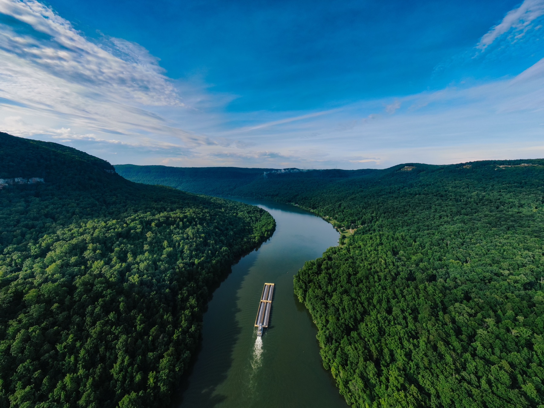 The Tennessee River Gorge below Chattanooga, Tennessee